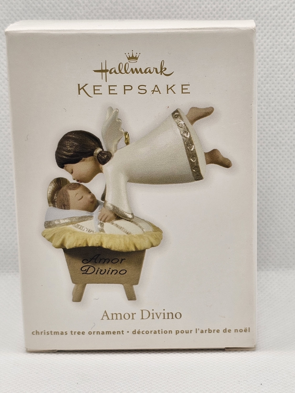 New Hallmark Keepsake Ornament amor Divino Kissing Angel 2012 Haddix Christmas